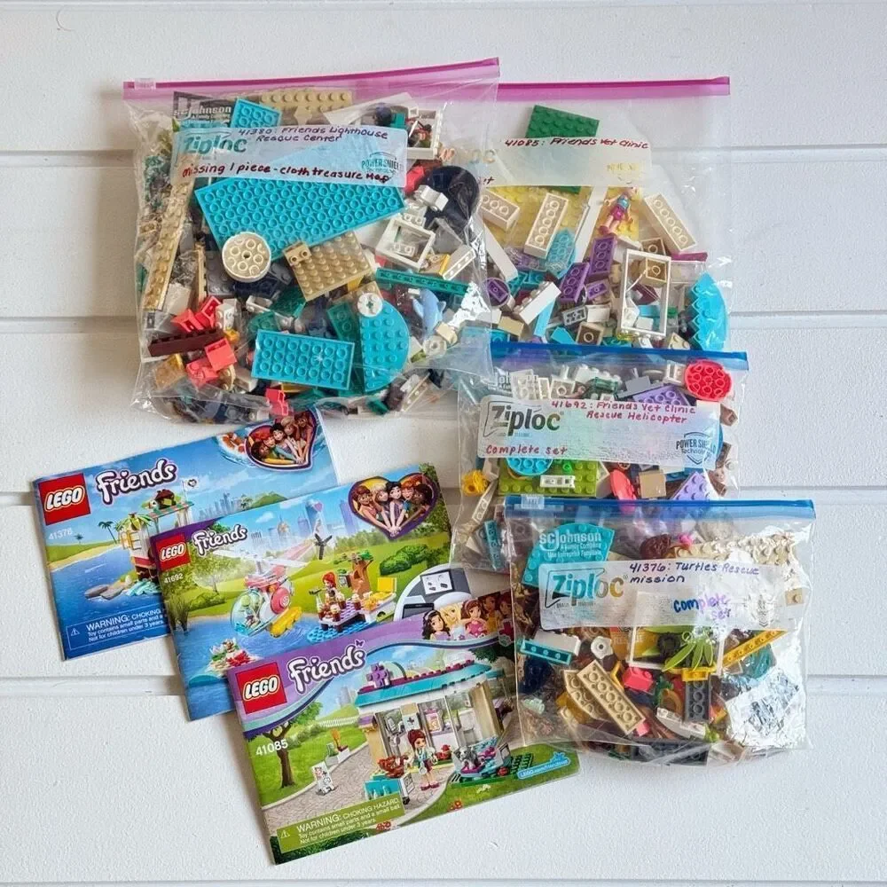 Lego Friends Lot Of 4 Sets 41085 41376 41380 41692 Complete With Instructions